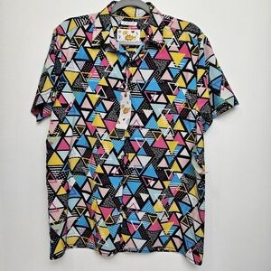 Oh Snap! Retro Print Shirt Button Up